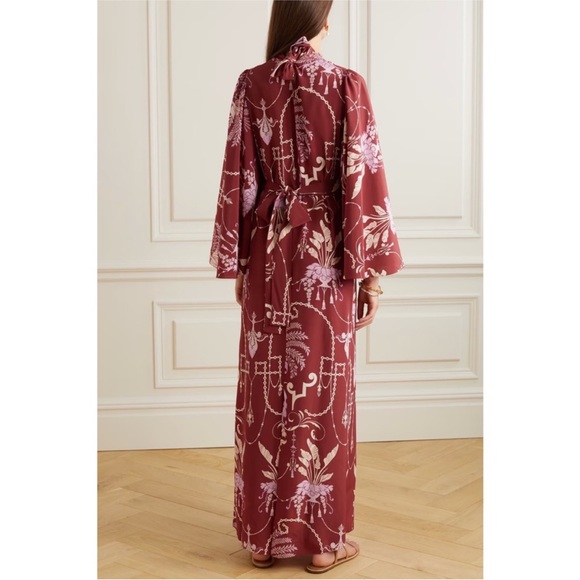 NEW Johanna Ortiz Hanging Plants Silk Tunic Dress - Size 4 - Picture 2 of 15